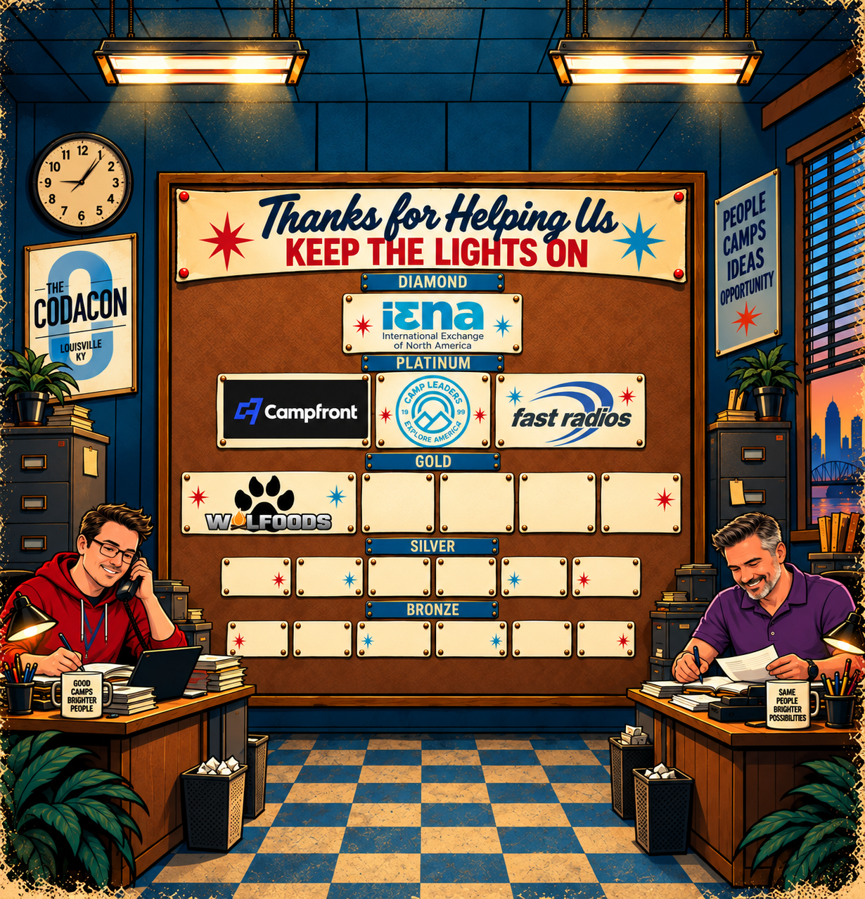 Thanks for helping us keep the lights on - CC27 Sponsors