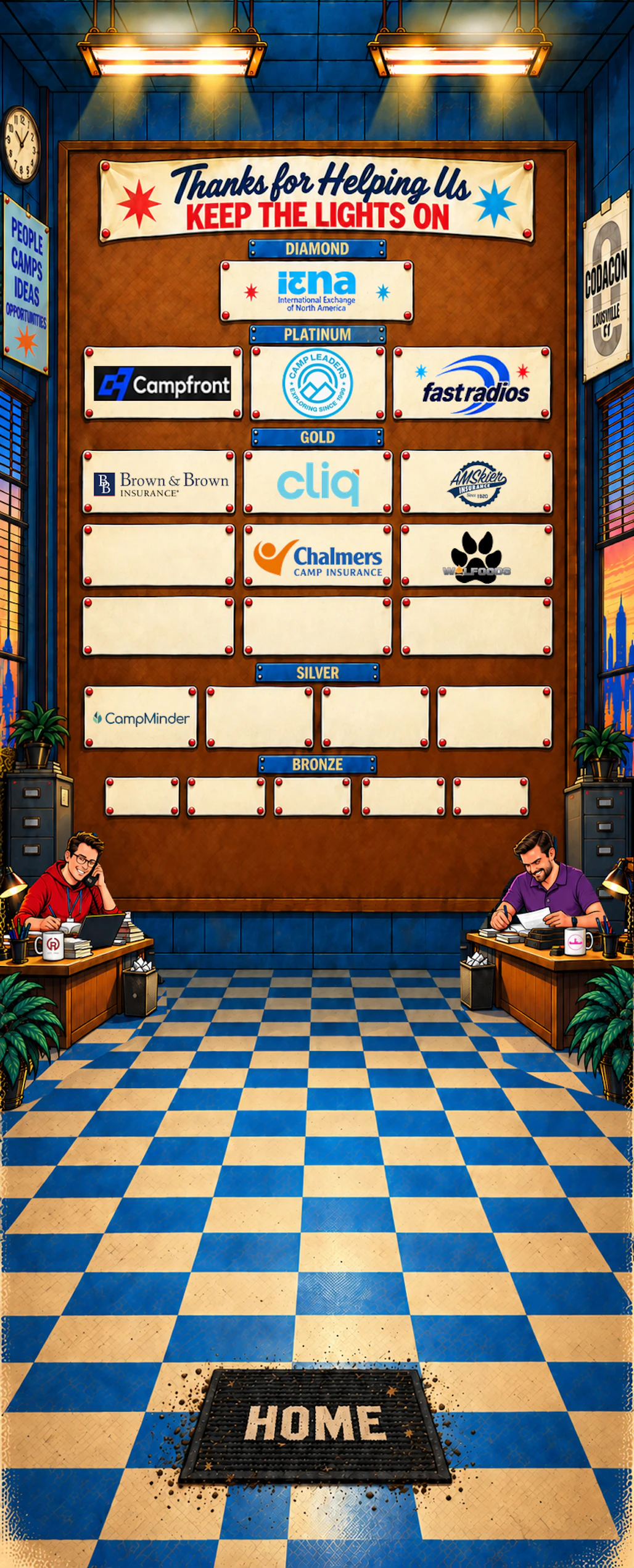 CODACON sponsor board