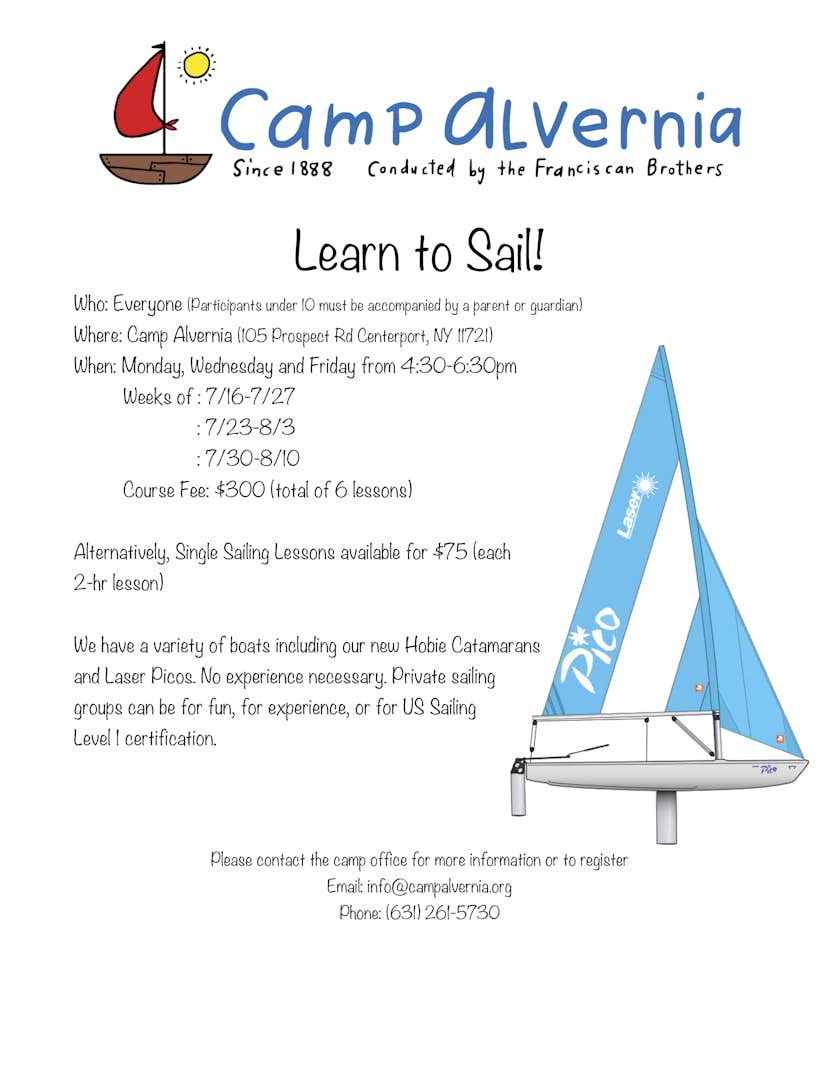 Learn To Sail News From Camp Alvernia Serving Suffolk County And Long Island Since 18 Learn To Sail News From Camp Alvernia Serving Suffolk County And Long Island Since 18