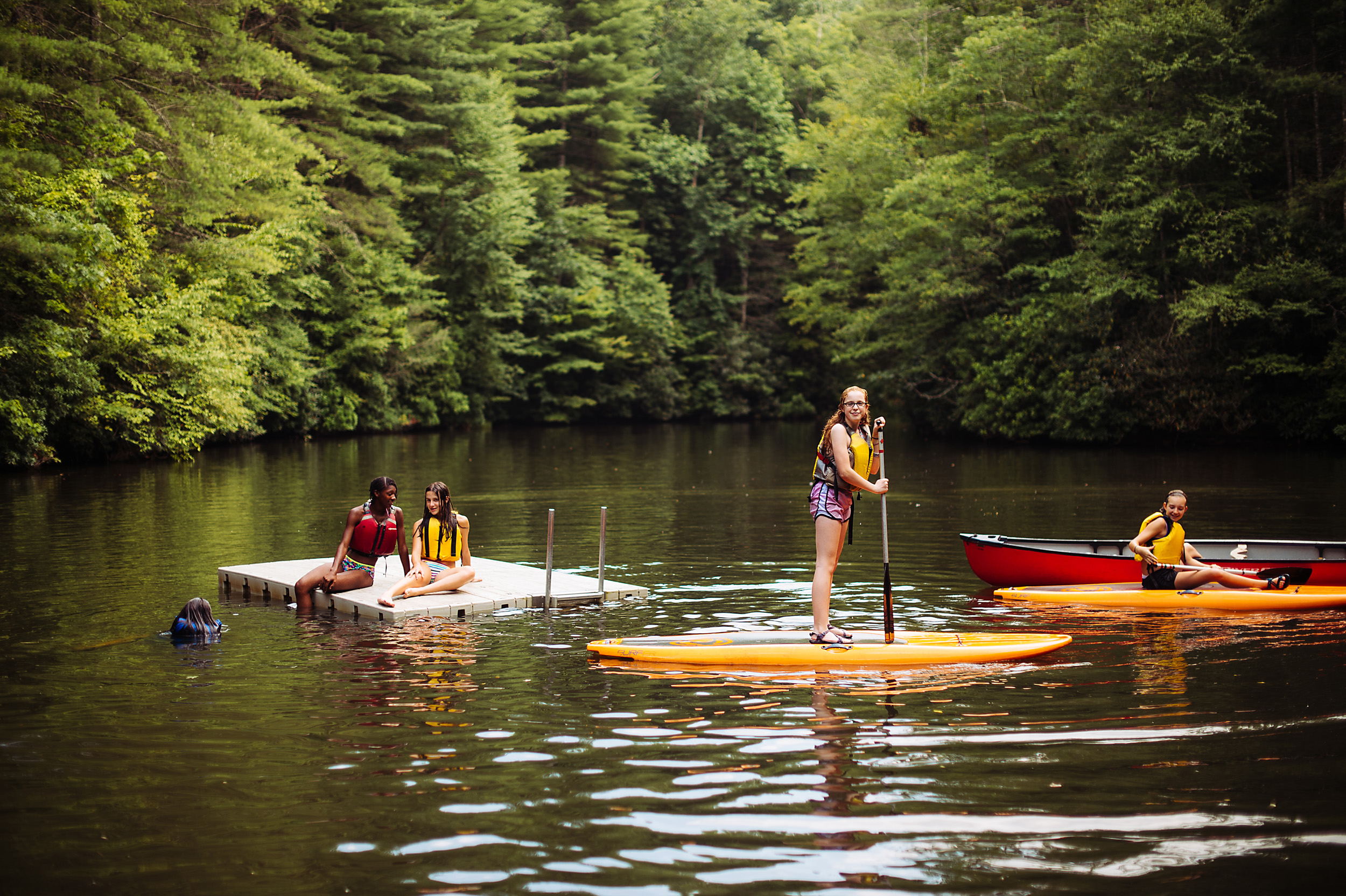 NC Girls Summer Camp, Keystone Camp Activities Canoeing