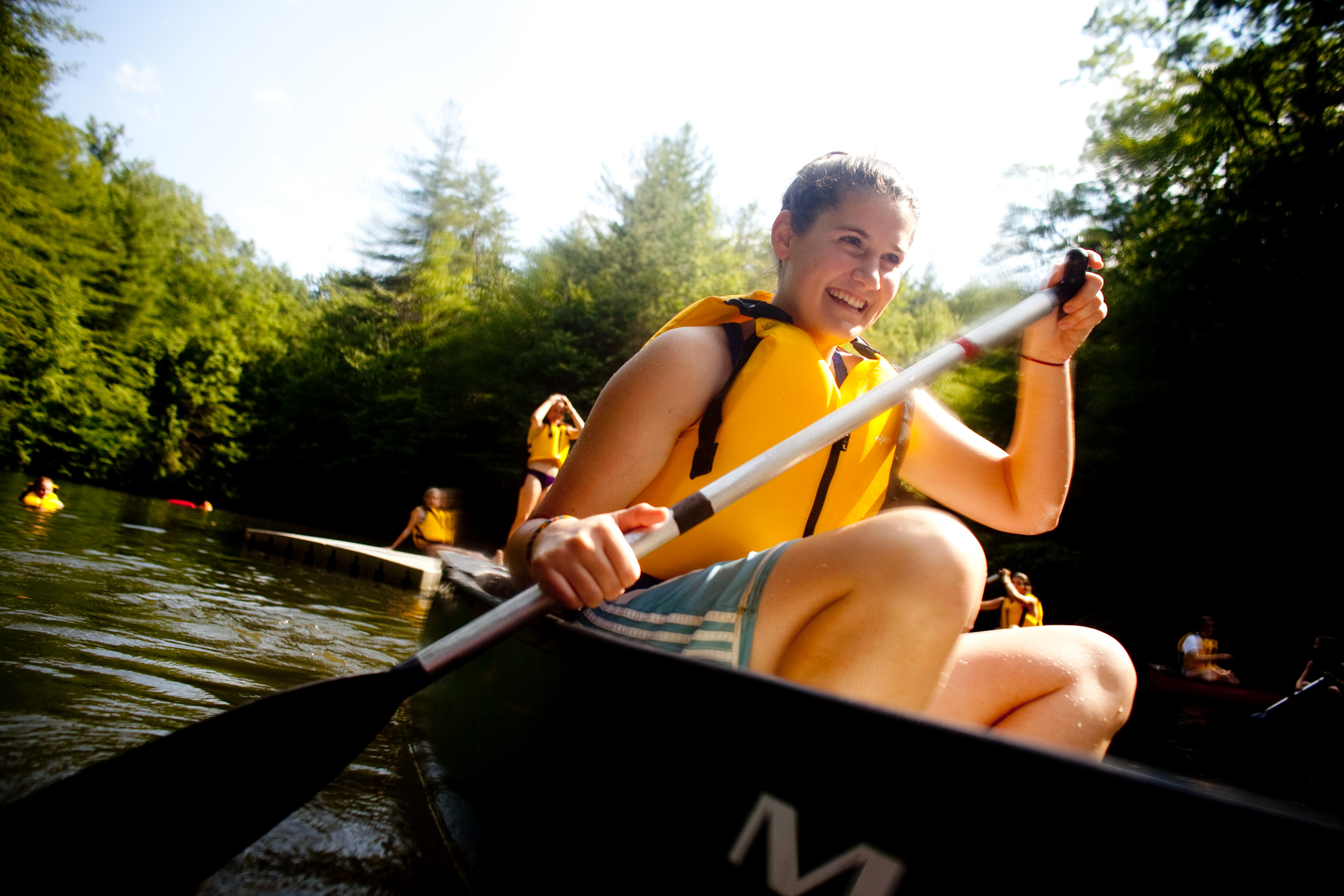 NC Girls Summer Camp, Keystone Camp Activities Canoeing