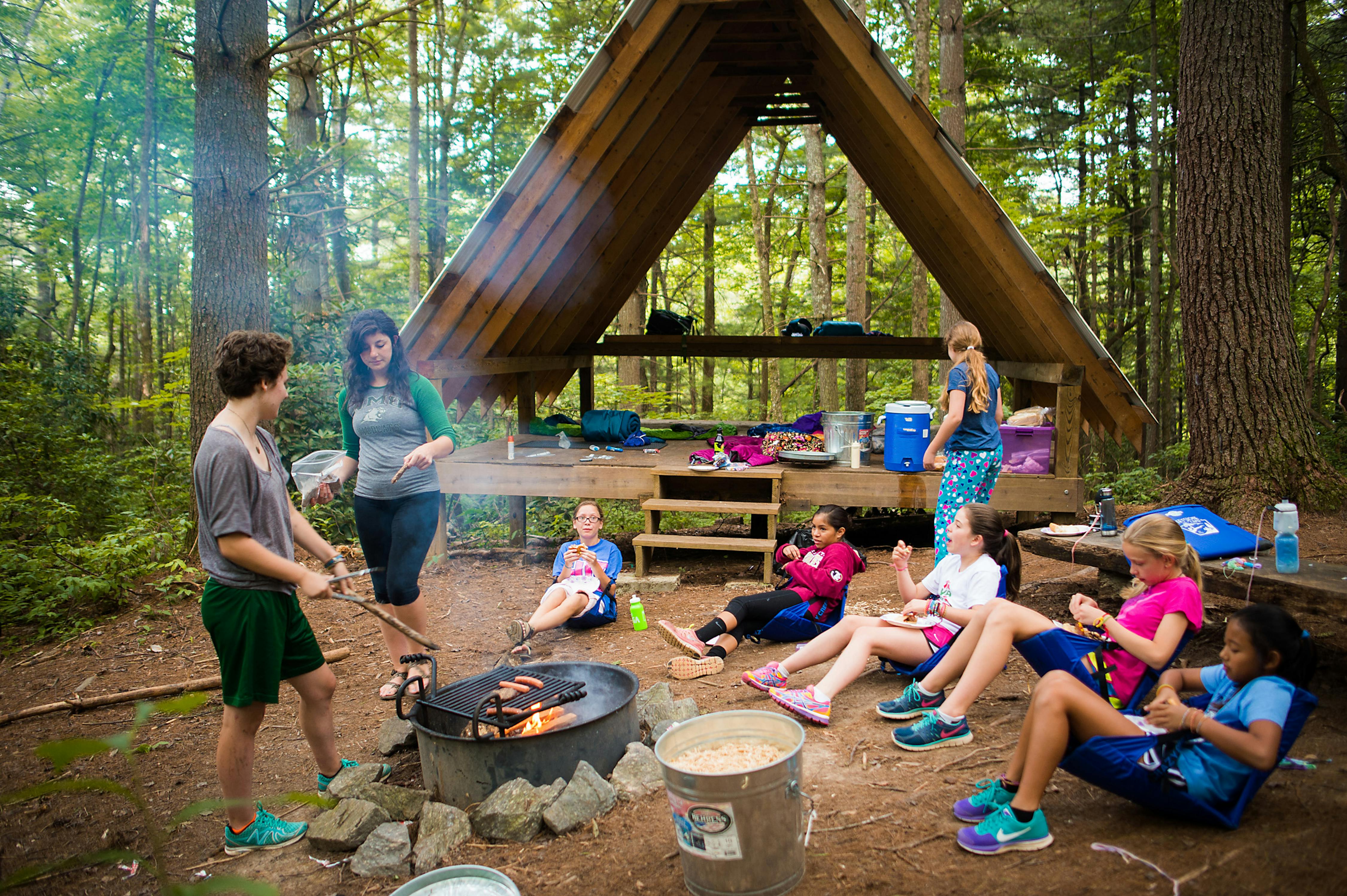 Nc Girls Summer Camp Keystone Activity Hiking And Camping