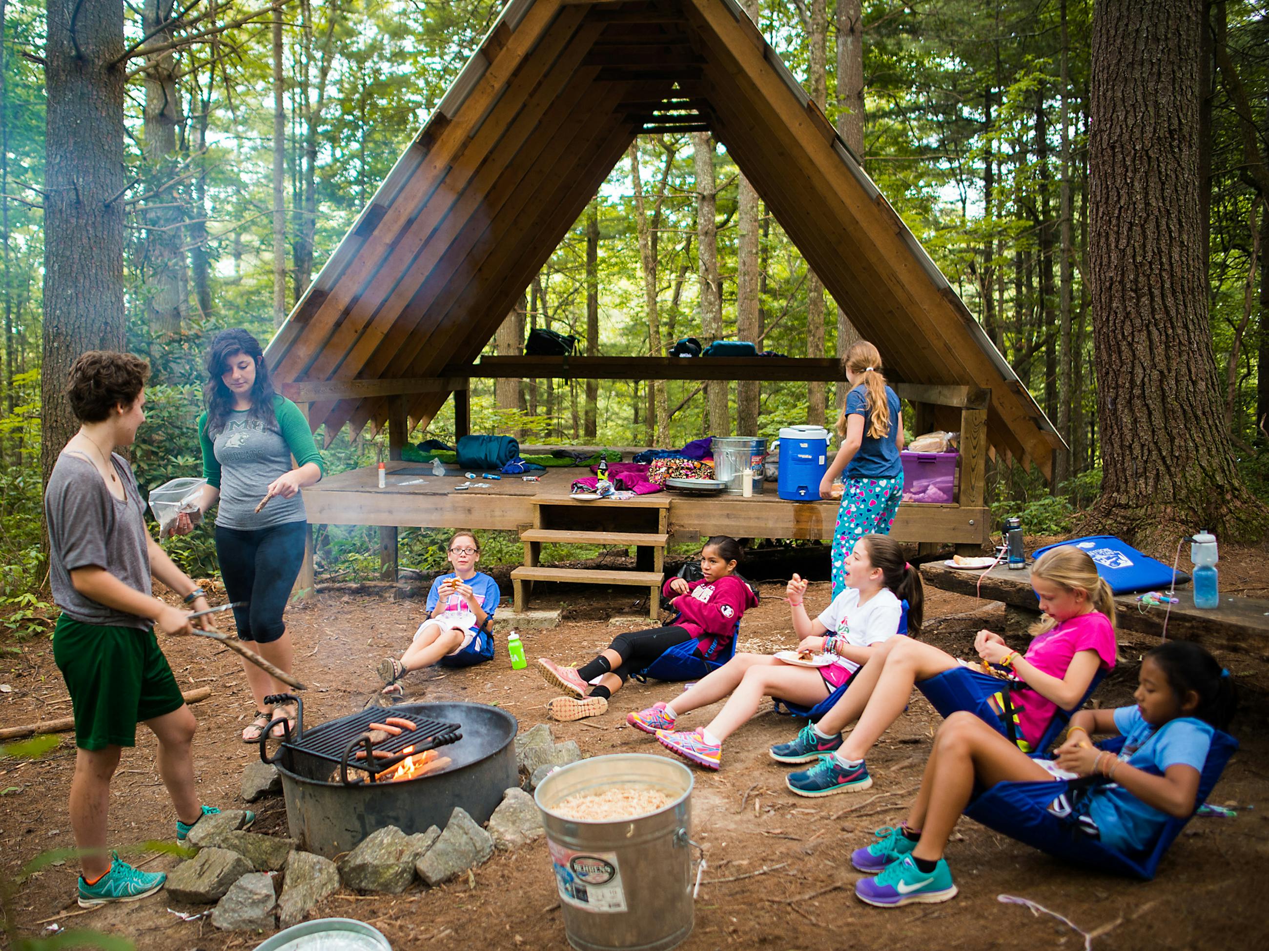 NC Girls Summer Camp, Keystone Activity, Hiking & Camping