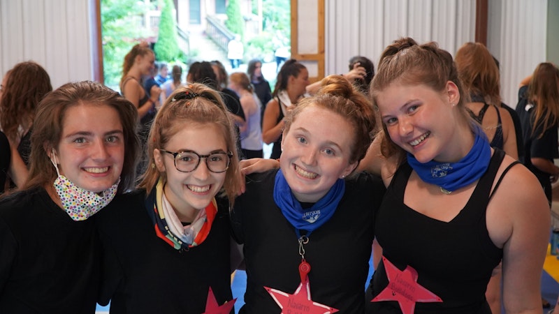 Girls learn new things at camp