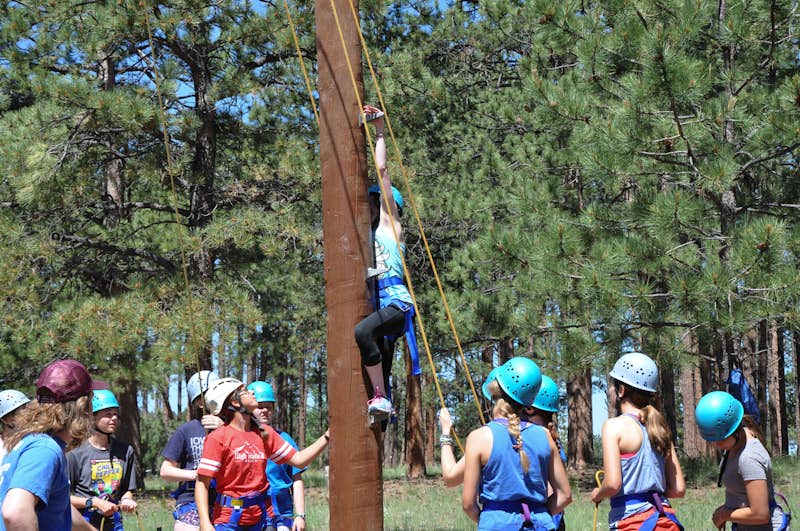 High Ropes Courses for Girls at High Trails Camp