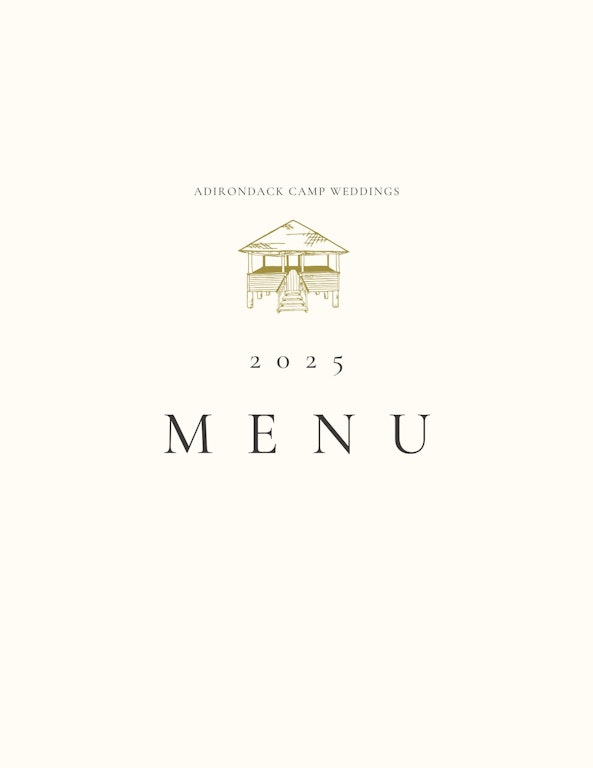 2025 Adirondack Wedding Menu 