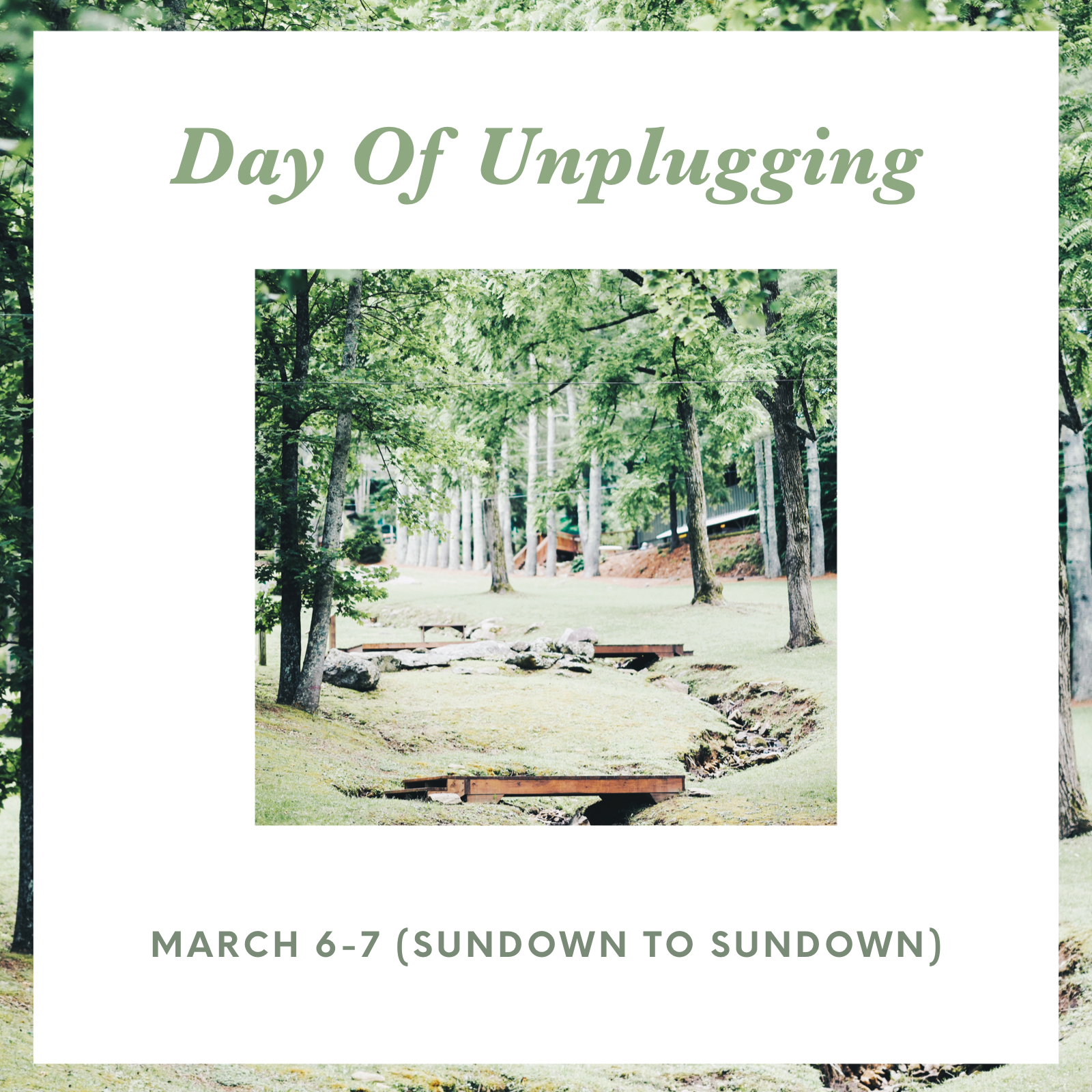 (CH)allenge Yourself: Celebrate the National Day of Unplugging!