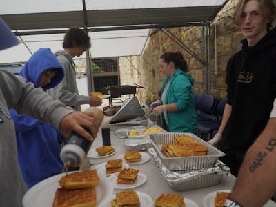 Breakfast buffet waffles eggs bacon camp.jpg?ixlib=rails 2.1