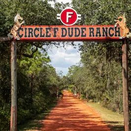 Circle F Dude Ranch Entrance