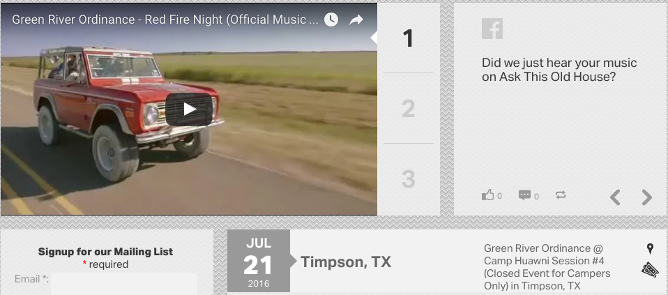 Green River Ordinance Performing at Camp Huawni 