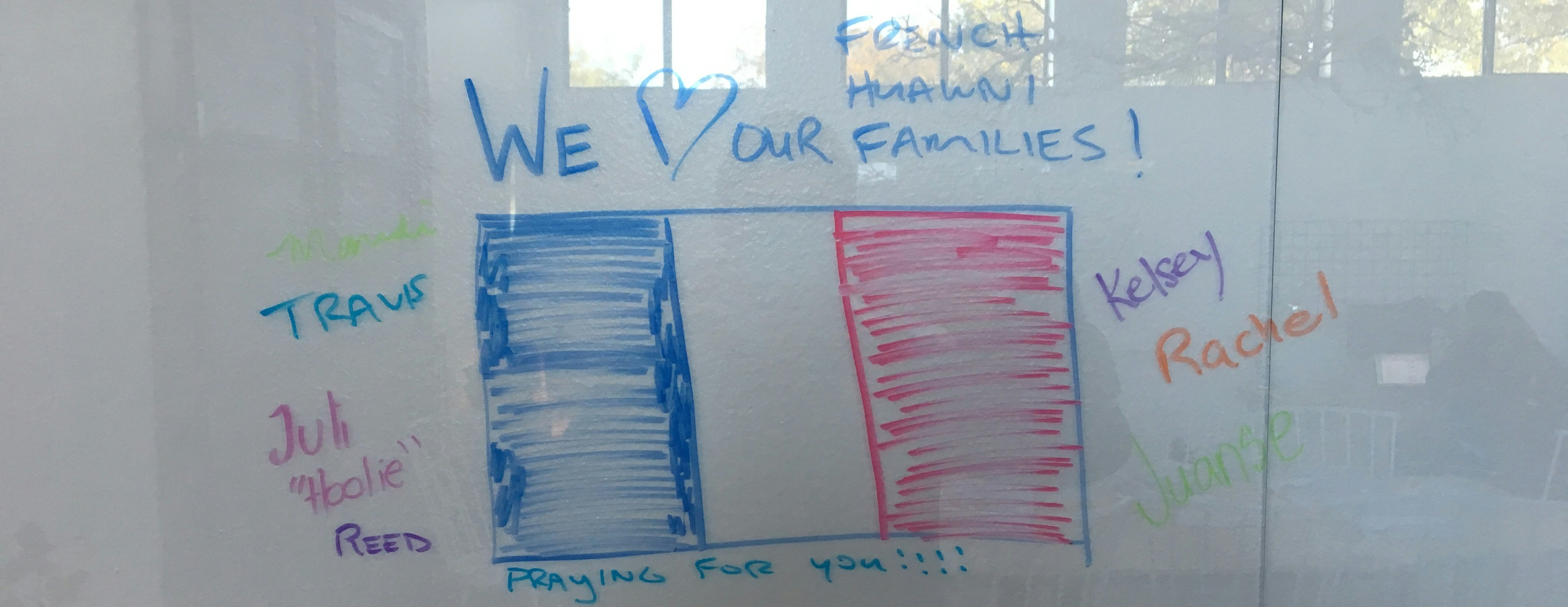 Share your support to our campers living in France