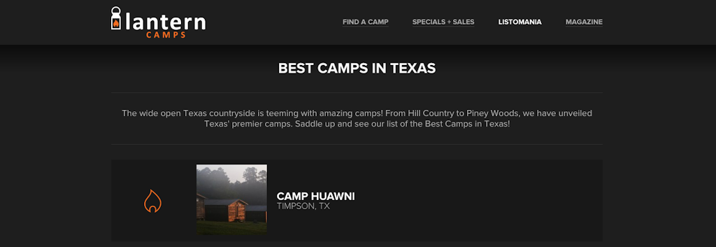 Camp Huawni picked as one of the best summer camps in Texas