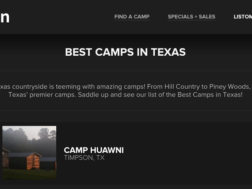 Camp Huawni picked as one of the best summer camps in Texas