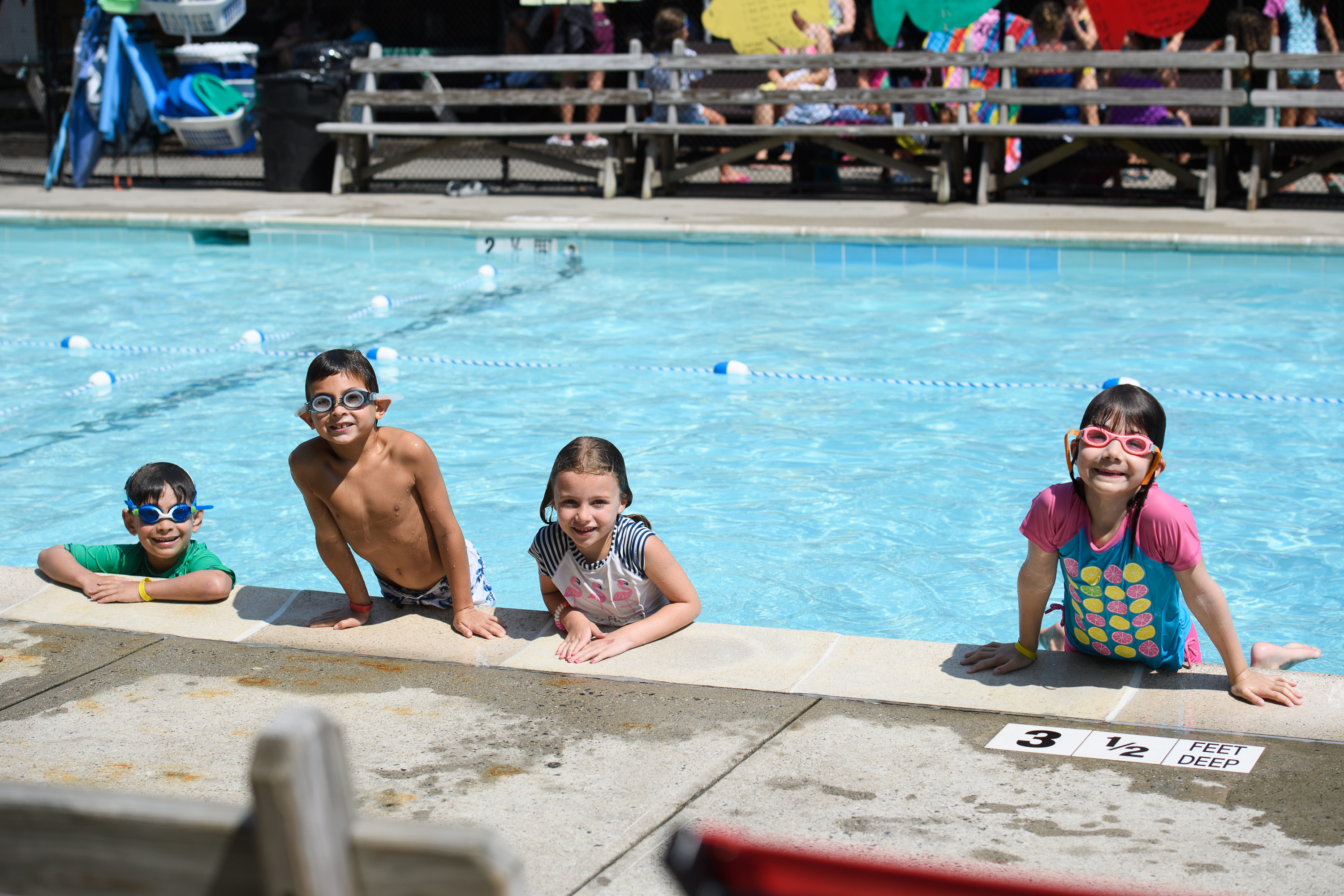 Elmwood Campers playing in pool