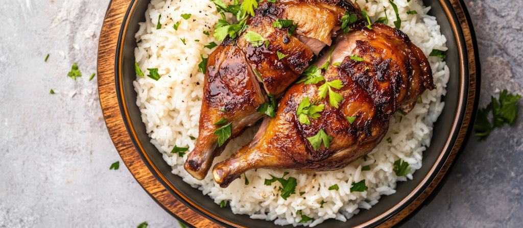 From the GRP Kitchen: Maple Cider-Glazed Duck with Wild Rice Pilaf and Sticky Toffee Pudding