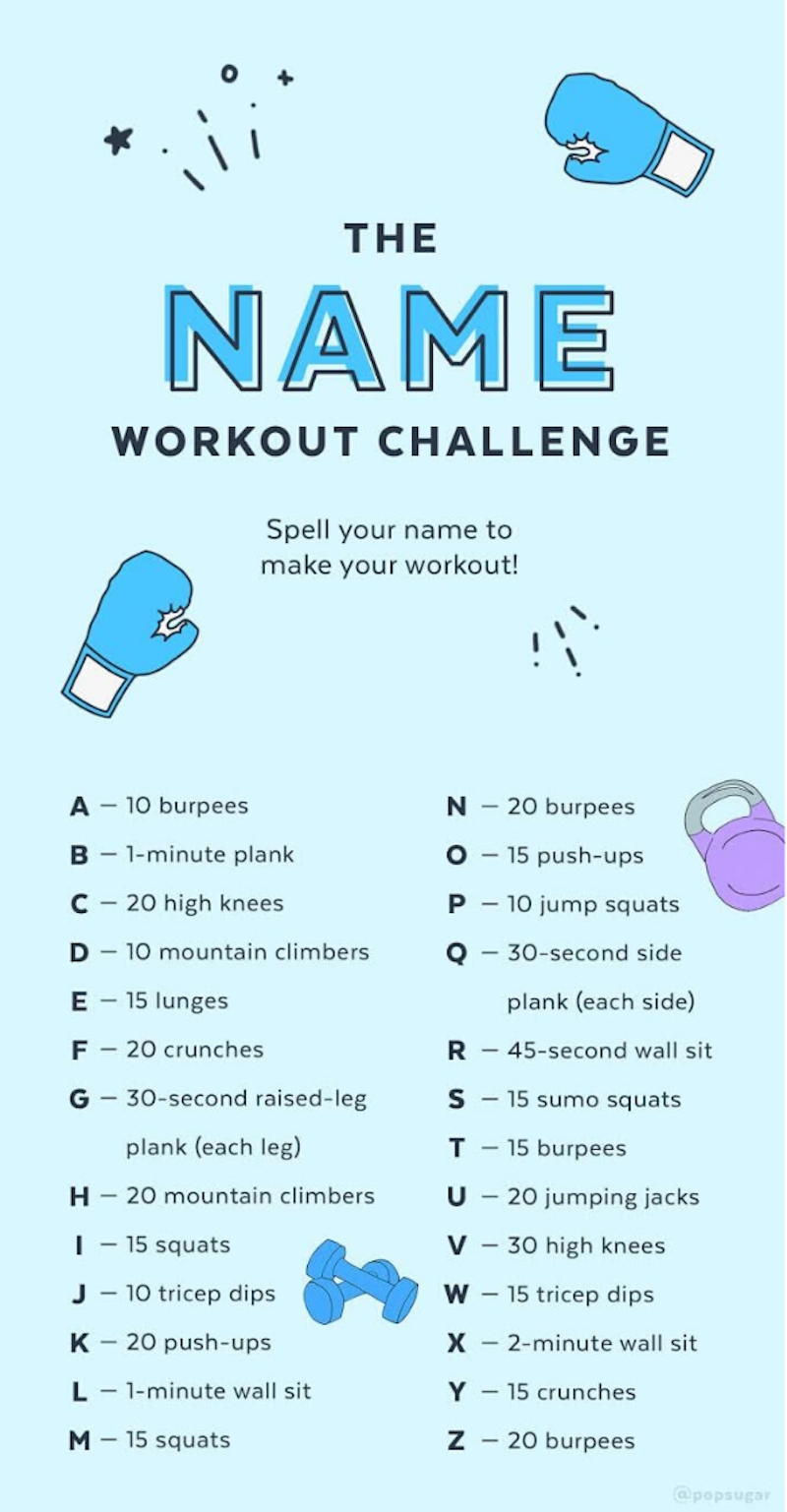 Fitness Spelling Challenge