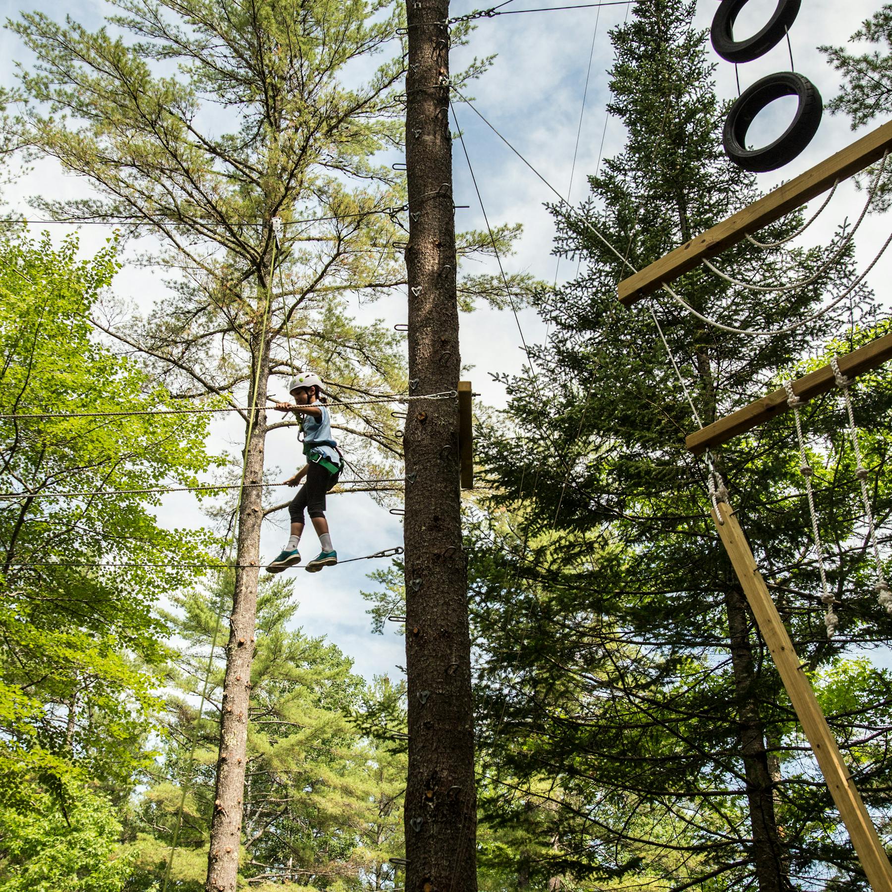 High & Low Ropes Courses | Camp Pinecliffe for Girls